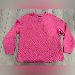 🌺 BTFBM - Women’s Stylish Pink Shirt Sweater - Size S - NWOT